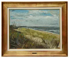 Untitled by Sergio Curto, oil on board, offered Feb 2021