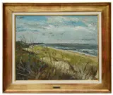 Untitled by Sergio Curto, oil on board, offered Feb 2021