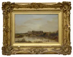 Untitled by James Baker Pyne, oil on board, offered Feb 2021