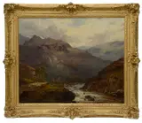 Untitled by Alfred de Breanski Snr, oil on canvas, offered Feb 2021