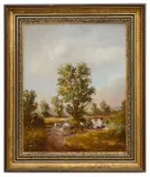 Untitled by Hans Baumann, 1984, oil on board, offered Feb 2021