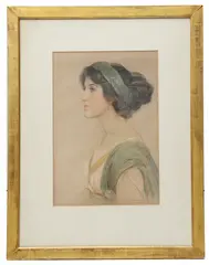 Untitled by Charles Edward Ritchie, pastel, offered Feb 2021