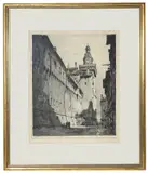 Untitled by Luigi Kasimir, etching, offered Feb 2021