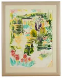Mapperton Gardens by Nicholas Uff, watercolour, offered Nov 2020