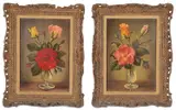 Freshly picked' and 'Scent and colour by James Noble, 1963, oil on canvas, offered Jun 2020