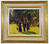 Midi, Maxi, Glyndebourne by Bruce Yardley, oil on canvas, offered Jun 2020