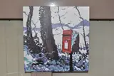 Snowy post box by Timmy Mallett, print, sold Jan 2026