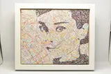 Audrey hepburn by Jim Dowie, oil on canvas, sold Dec 2025