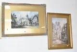Old dutch town by C. J. Keats, watercolour on paper, sold Dec 2025