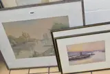 On the thames by Frank Sherwin, watercolour on paper, sold Dec 2025