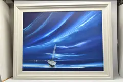Midnight blue sky by Jonathan Shaw, oil on board, offered Dec 2025