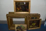 A still life study of flowers in a wicker basket by Vincent Clare, oil on canvas, offered Dec 2025