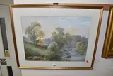 A pastoral landscape with cattle by G. Alexander, watercolour on paper, sold Dec 2025