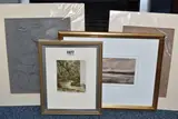 comprising a sunset watercolour of marshland, initialled by Eighteenth And Nineteenth Century Pictures, watercolour, sold Dec 2025