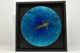 The great blue by Nick O'Neill, mixed media, sold Nov 2025