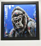 Going ape by Samantha Ellis, mixed media on canvas, sold Nov 2025