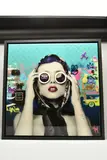 Tres chic by Miss Mash, mixed media on board, sold Nov 2025