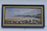 Red wharf bay from wern by Charles James Parry Snr, 1879, oil on board, sold Nov 2025