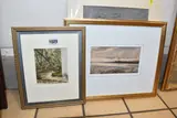 comprising a sunset watercolour of marshland, initialled by Eighteenth And Nineteenth Century Pictures, watercolour, offered Nov 2025