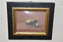 Portrait of a dog by Henry Bernard Chalon, 1795, pastel, sold Nov 2025