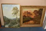 Landscape with stream by Albert Pollit, 1906, watercolour on paper, sold Nov 2025