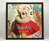 Andy warhol by Srinjoy Gangopadhyay, mixed media on board, sold Nov 2025