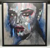 Luna by Rich Parker, 2022, oil on canvas, sold Nov 2025