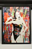 Kate moss wild ii by Richard Zarzi, mixed media on canvas, sold Nov 2025