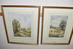 Comprising 'A Sussex by Henry John Kinnaird, watercolour on paper, sold Oct 2025