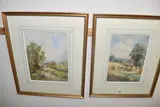 Comprising 'A Sussex by Henry John Kinnaird, watercolour on paper, sold Oct 2025