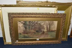Comprising a male figure with by Henry Charles Fox, 1914, WATERCOLOUR, sold Oct 2025