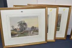 Comprising 'Wepham Road by Henry Charles Fox, 1922, WATERCOLOUR, sold Oct 2025