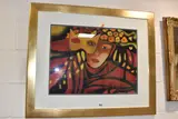 The mask by Pascale Bigot, mixed media, sold Oct 2025