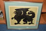 Black dragon by Victoria Gillick, print, sold Oct 2025
