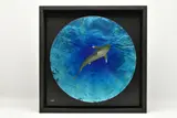 The great blue by Nick O'Neill, mixed media, sold Aug 2025