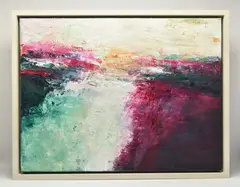 Aggression by Carla Segarra, mixed media on canvas, sold Aug 2025