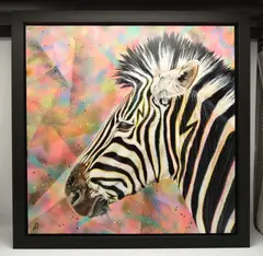 She by Hayley Goodhead, mixed media on canvas, sold Aug 2025