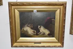 Untitled by George Armfield, oil on canvas, sold Aug 2025