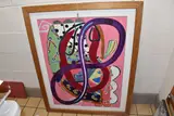 Violet loop by Derek Roberts, oil, offered Aug 2025