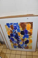 Comprising an unsigned composition of by Derek Roberts, watercolour, sold Aug 2025