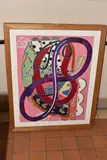 Violet loop by Derek Roberts, oil, offered Jul 2025