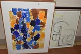Comprising an unsigned composition of by Derek Roberts, watercolour, offered Jul 2025