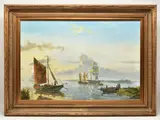 Coastal landscape by Johnny Gaston, oil on canvas, sold Jul 2025