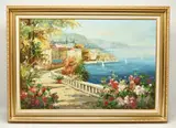 Terrace view, capri by Johnny Gaston, oil on canvas, sold Jul 2025