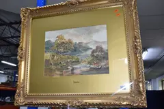 A british landscape by Prudence Turner, watercolour on paper, sold Jul 2025