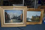 Evenfall over venice by Johnny Gaston, oil on board, sold Jul 2025