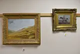 Landscape with deer by Tammo Lukkien, oil on canvas, sold Jul 2025