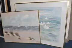 Comprising a coastal by Lee Reynolds, OIL ON CANVAS, sold Jul 2025