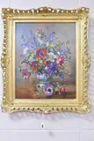 Study of wild flowers by Albert Williams, oil on board, sold Jul 2025