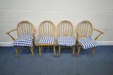 A MID CENTURY BEECH CHAIRS, including two carvers, model numbers 139 / 139A, by Lucian Ercolani, print (other), sold Jul 2025